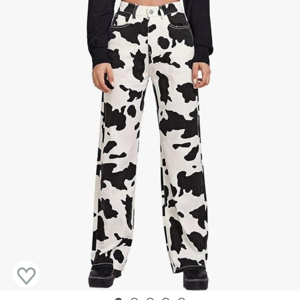 Cow Pattern Pants